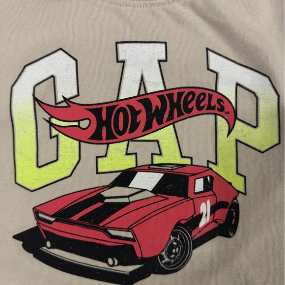 GAP x Hot Wheels Cream Baby Tee - Picture 3 of 4